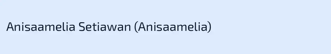 Anisaamelia Setiawan (Anisaamelia)